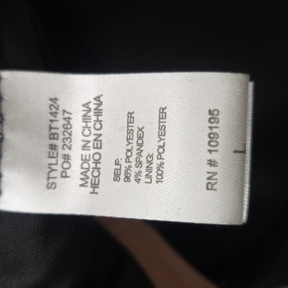 NWT Black Women's Ruffle Skort - Picture 5 of 5